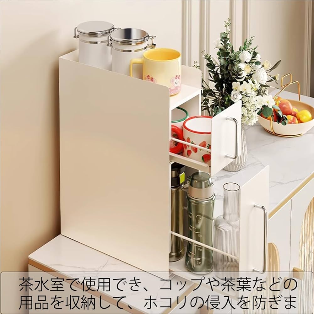 訳あり 隠せる 引き出し式調味料ラック ブラウン 50cm スパイス ボトル2段 楽天市場】隠せる調味料ラック 2段 調味料ラック台所用 大容量